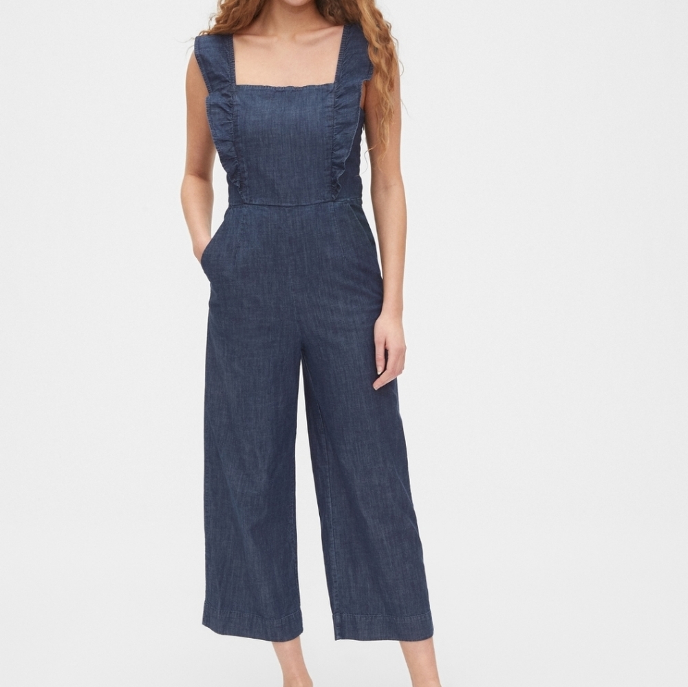 Gap- NWT Ruffled Wide Leg Jumpsuit